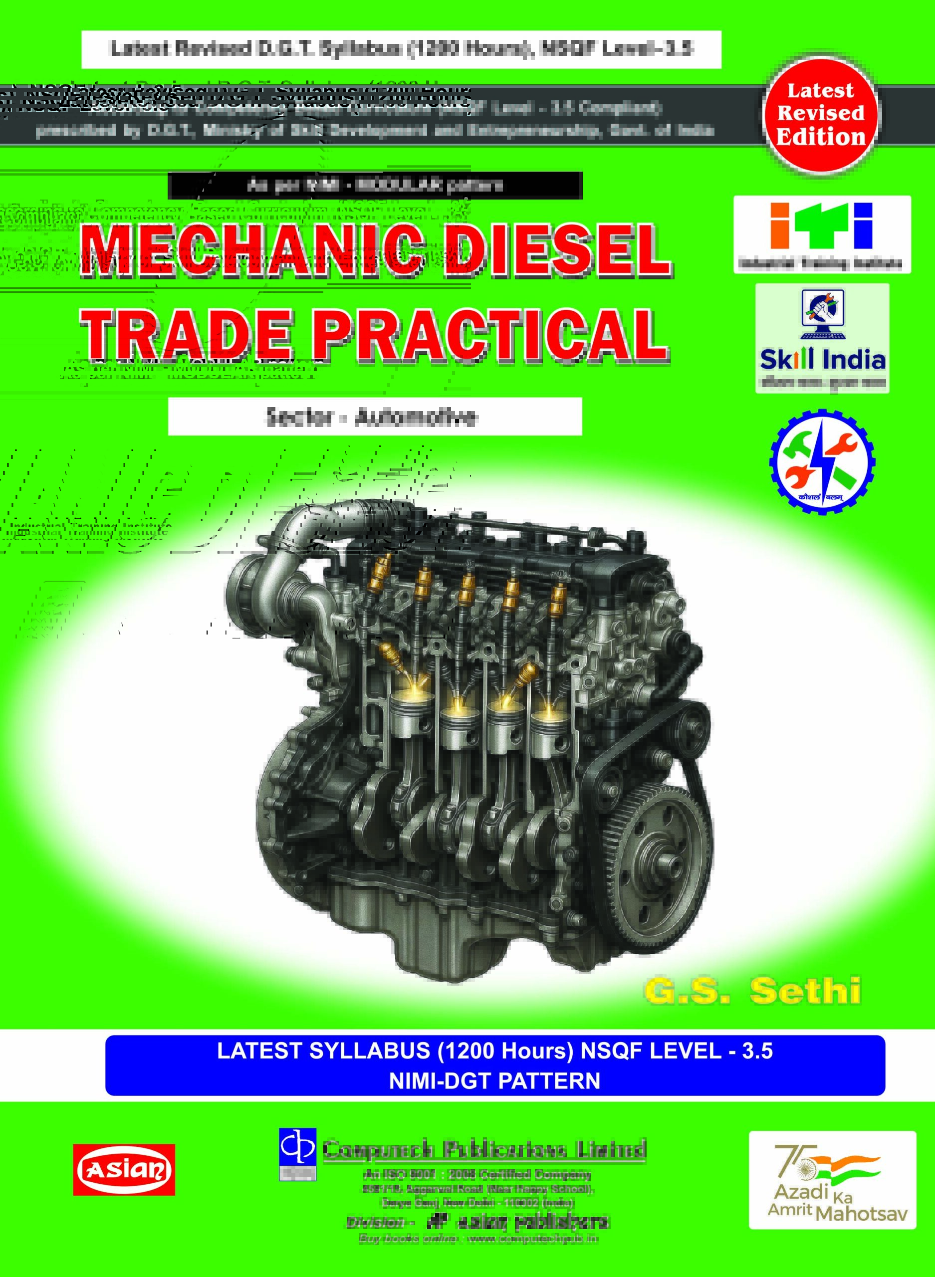 MECH. DIESEL PRACTICAL NIMI-DGT PATTERN (NSQF - 3.5 SYLL.)